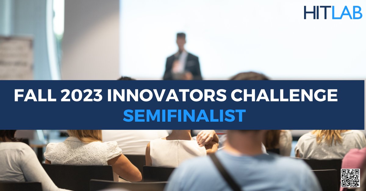 I am thrilled to announce that I am a semi-finalist in the (<a href="/hitlab/">Hitlab Studios</a> / <a href="/hitlabnyc/">HITLAB</a>) Fall 2023 Breakthrough Alliance Innovators Challenge!#HITLABChallenge #hitlab2023 #breakthroughalliancechallenge #digitalhealth #healthtech #healthcare #opportunity #pitchcompetition #breakthrough