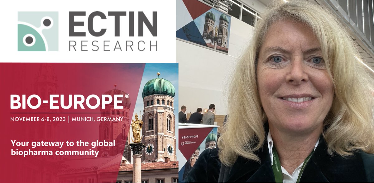 EctinAb's tweet photo. "We're having some really interesting, productive meetings, it's a great event!" Meet Ectin Research's CEO Anna Sjöblom-Hallen at #BIOEurope to discuss a novel, repurposed combination therapy for eliminating cancer tumours with few side effects - MFA-370 https://t.co/mHldx1vMJy https://t.co/QWqszSLvJW