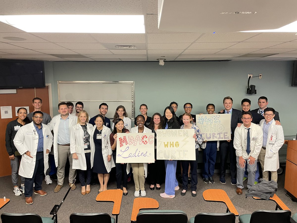 Big thanks to all the amazing rad onc ladies (as well as other folks who are underrepresented in radonc)- PLUS everyone who supports us #WeWhoCurie at @MDAndersonNews @StephDudzinski @ChelseaPinnix @ashleighg @DMitra_MD @ChelainG @subhaperni and so much many many more :)