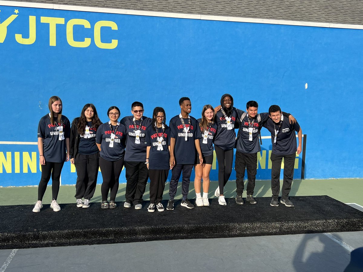 Congratulations to Patriot Unified Tennis on your Silver Medal and 4th place finishes! Awesome job! #UnifiedMD @GTJHSAthletics @AthleticsTj @TJPatriotsGLax @TJChronicle @PATSTJHigh1 @FCPSMaryland @PatNationPrinc