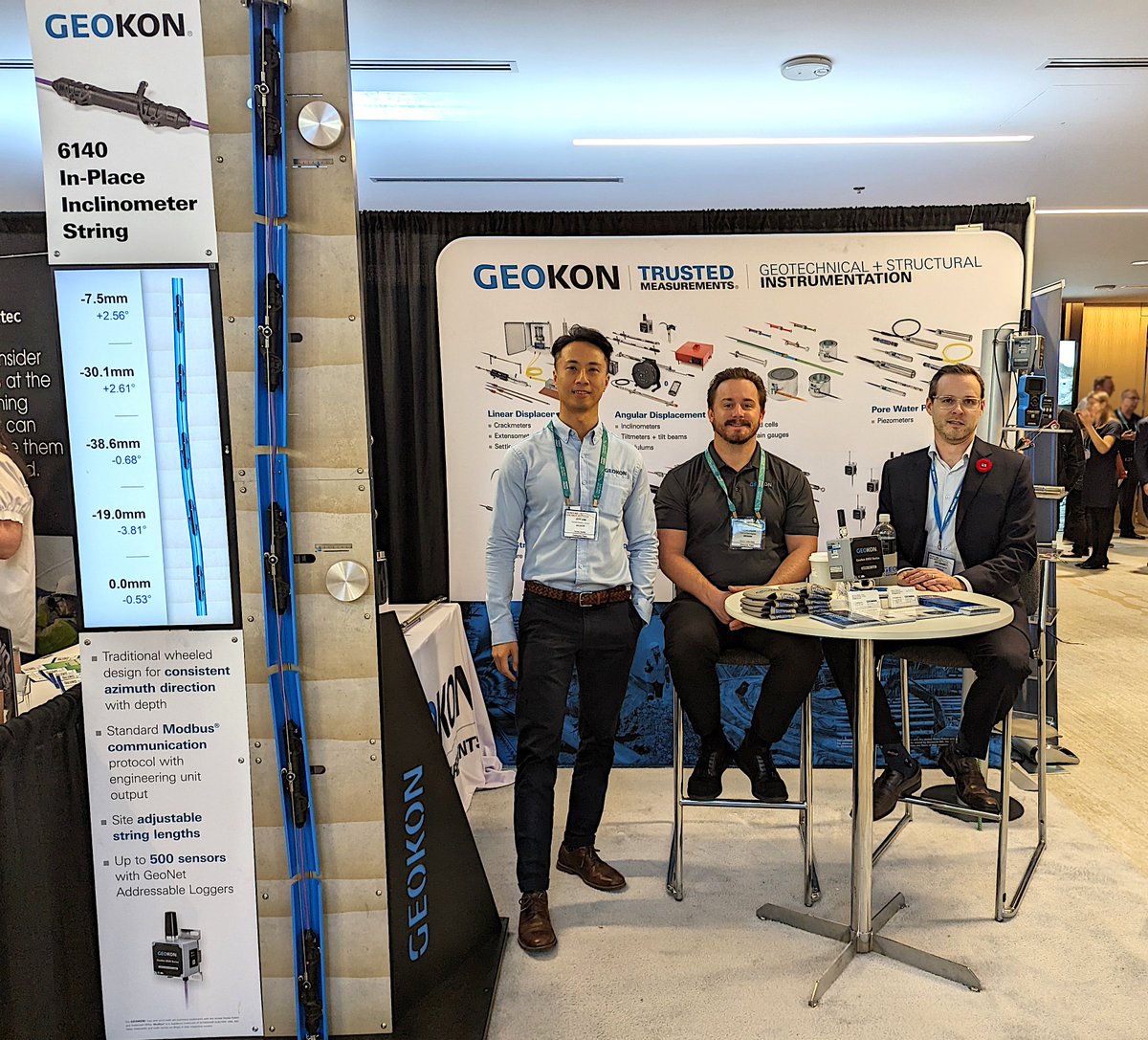 Tomorrow is your last chance! Stop by Booth 12 to see our new In-Place Inclinometer String in action and learn how it can make monitoring tailings deformation easier than ever before!

#geotechnicalengineering #civilengineering #geotechnical #minewaste #tailings