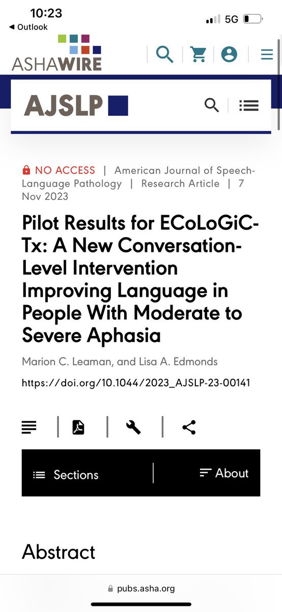 It’s FINALLY HERE! Excited to share pilot work for ECoLoGiC-Tx — improving language skills in conversation for people with moderate to severe aphasia. Developed during my 22 years in the field and refined with collaborator Lisa Edmonds over the last 8 years!