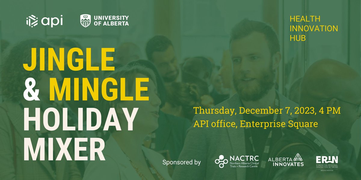 Join us on December 7th to celebrate the remarkable innovation stories and milestones achieved by HIH and our members in 2023. Delicious food, fun games, and great company await. Don't forget your festive sweaters!🎉
#holidaymixer #yeghih #healthinnovation bit.ly/460sYVA