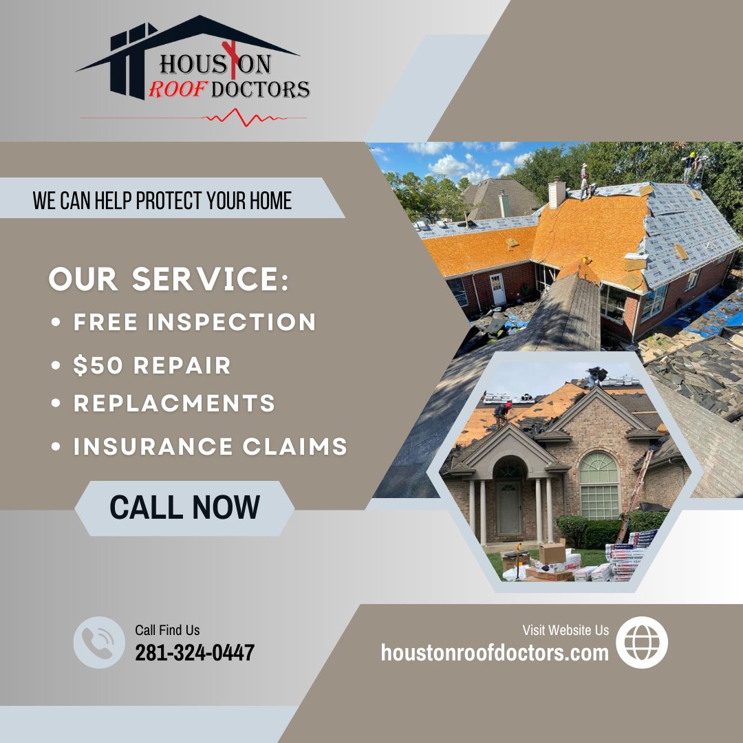 HRoofDoctors's tweet photo. What are you waiting for call (281) 324-0447 to make the best decision a homeowner can make!
.
.
#HoustonRoofDoctors #RoofingServices #HoustonRoofing #ProtectYourHome #roofing #Service #houston #helpingthecommunity #roofingcompany #explorepage #explore #gaf #roof #business #house https://t.co/H9S0kveWm3