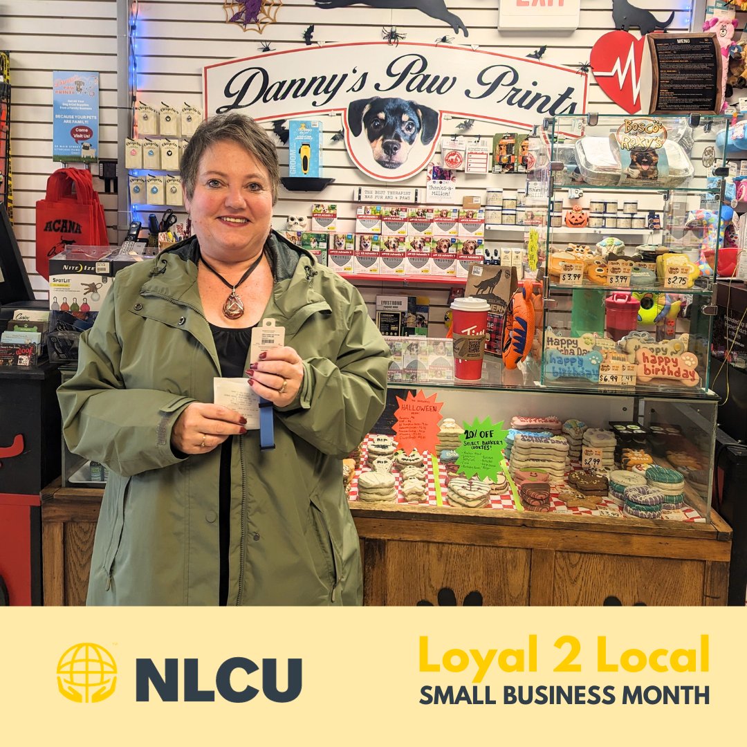 NLCU's tweet image. Our Branch Manager, Member Service, Janice Kennedy-Humber, supported local business Danny&apos;s Paw Prints. Danny&apos;s Paw Prints is a locally owned and operated dog and cat supply store, located in Corner Brook.

#loyal2local #shoplocal #explorenl #community #smallbusiness