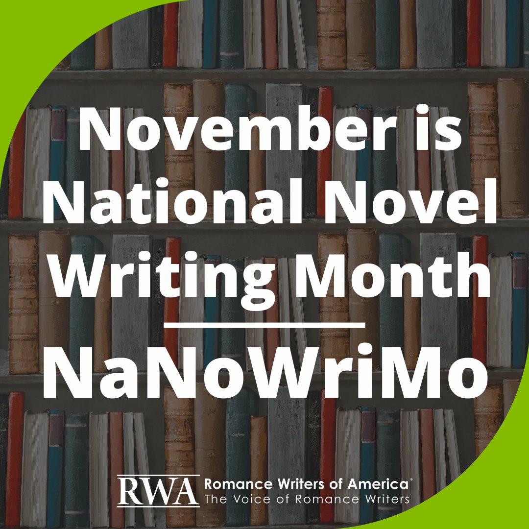 This month is @NaNoWriMo! 📚 We wish all folks that are participating the best of luck! For more info, visit nanowrimo.org/about-nano. #NaNoWriMo #romancewriters #rwa #romanceauthor #romancenovel