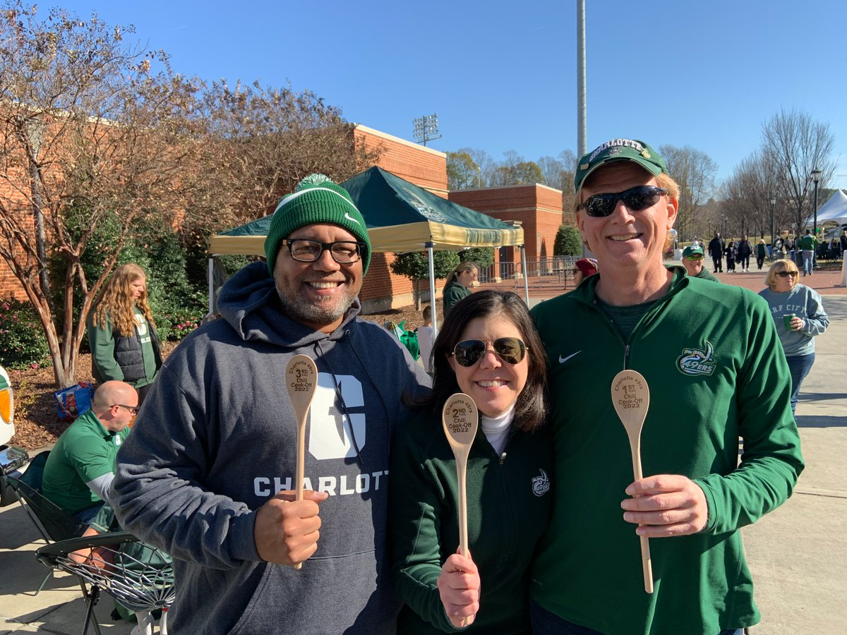 The tradition continues... The 4th Annual @PhilCapling Chili Cookoff. As always, it happens at the last home tailgate. Nov. 18th. Pictured: Last year's Champ @allenrfarmer w/ multi-year runner-ups @rodneyfgraves & @TaraLHunter. If interested in entering or judging, let Phil know.