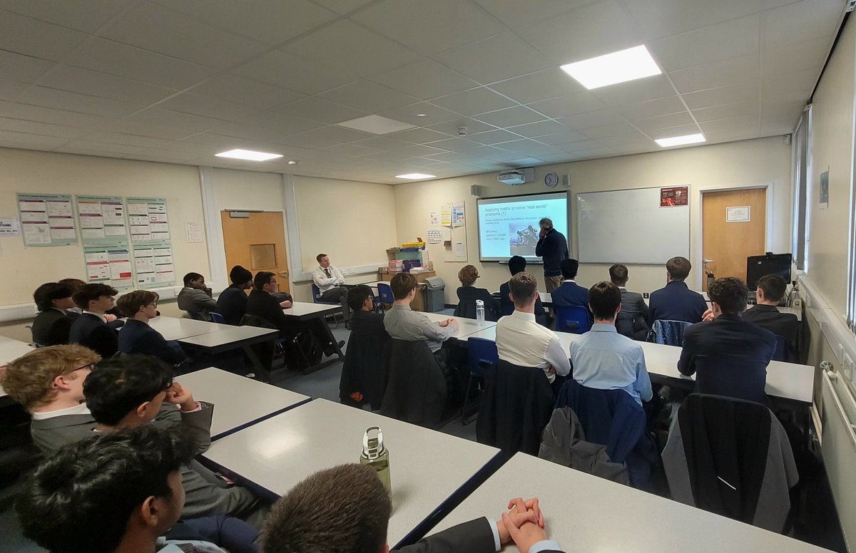 #GCW2023 #TEWeek23 This week is also Tomorrow’s Engineers Week 2023. Many thanks to Mr Griffiths and the Maths Team for organising Mr Neil Irvine, a retired engineer to speak with our A level students… @Neon_Futures @Green__Careers