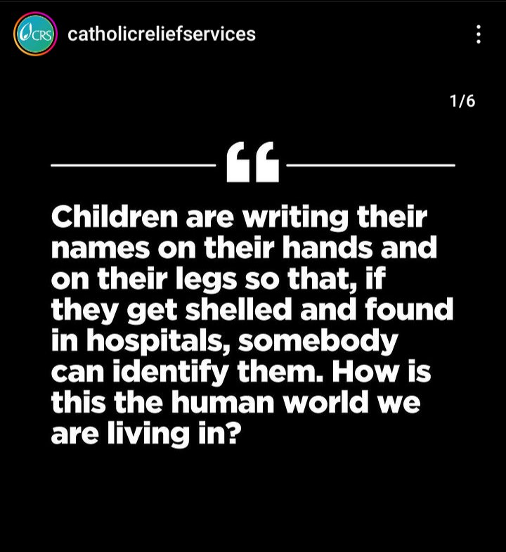 #CeasefireForGazaNOW More than 10,000 people are dead in #Gaza, including 4,000 children. Post screenshot via @CRSnews on Instagram