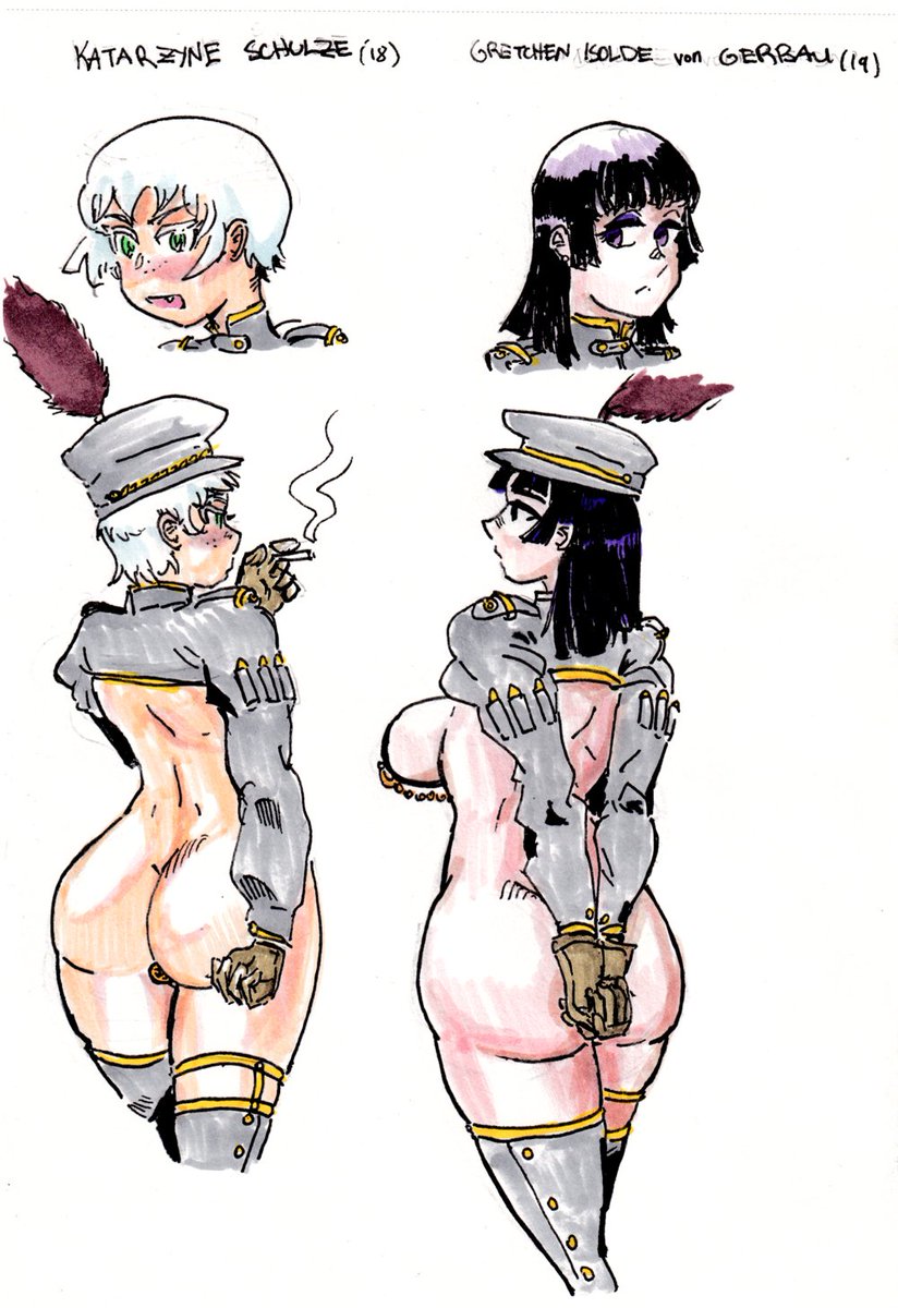 DocMoon12's tweet photo. Carabiniers 6 &amp; 7. Unfinished #7 - I'll draw it later. :) https://t.co/9pHe0jsk9V