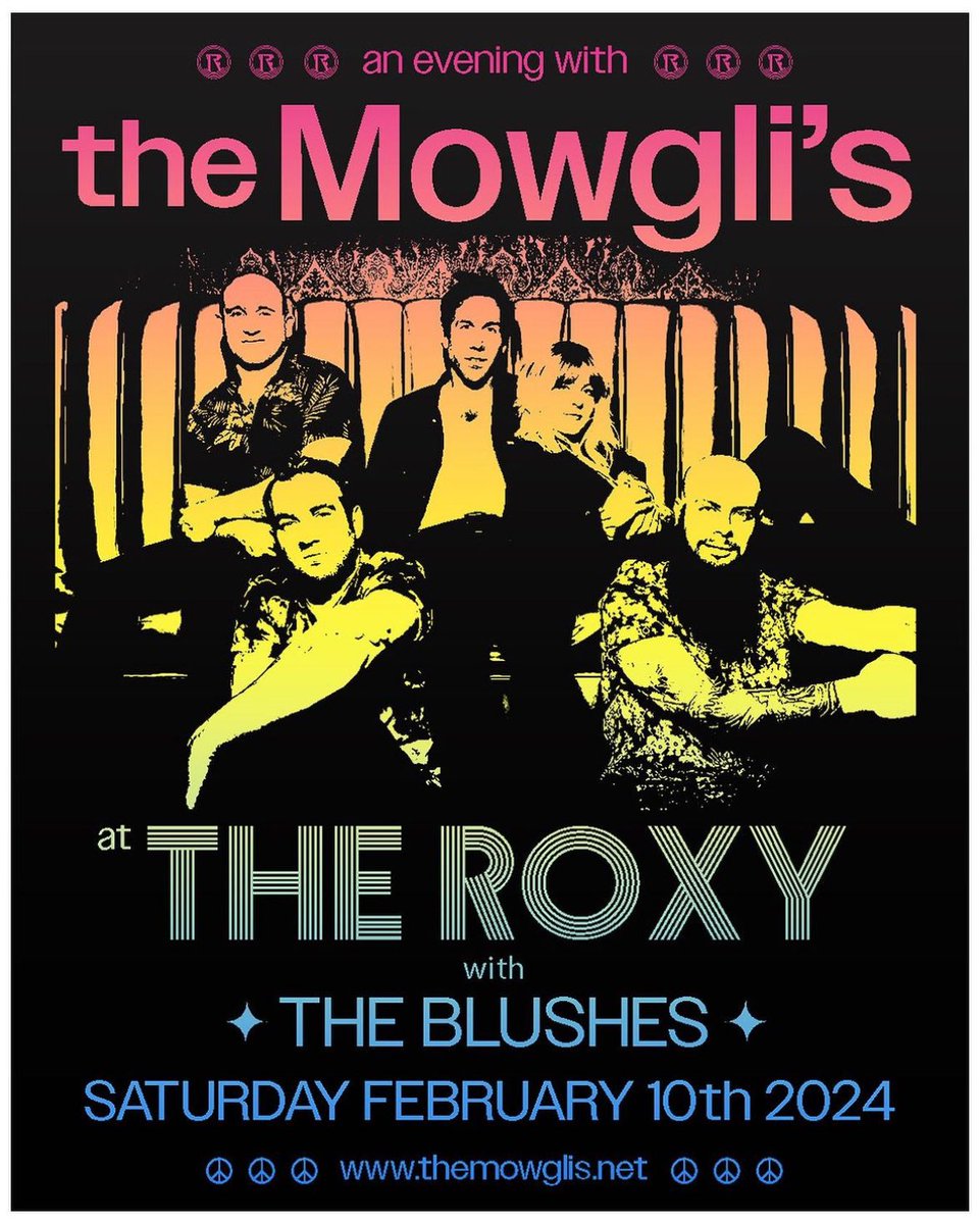 Excited to announce that we are playing @theroxy on Feb 10th 2024 ❤️‍🔥 Coming back to The Roxy feels like returning home, back to where it all started. We’ll be playing songs from our entire catalog and we are going to make this one a very special night. W/ @theblushesband.