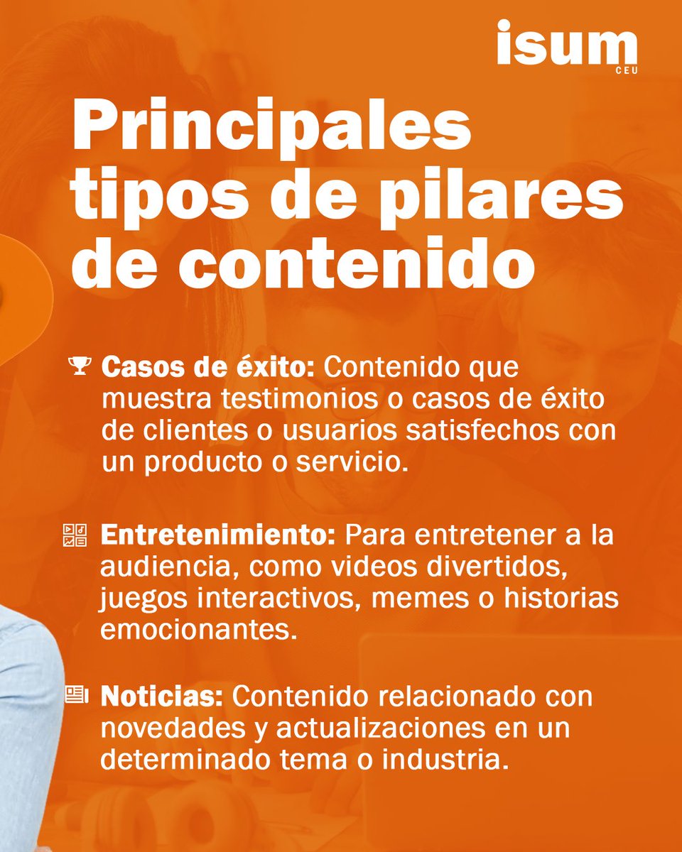ceu_isum's tweet photo. El uso de los pilares de contenido es de suma importancia para cualquier estrategia de marketing y creación de contenido. Los pilares de contenido son temas o áreas de interés fundamentales en tu industria o nicho que representan los aspectos clave de tu marca o negocio. https://t.co/ejQpZbEpZ7