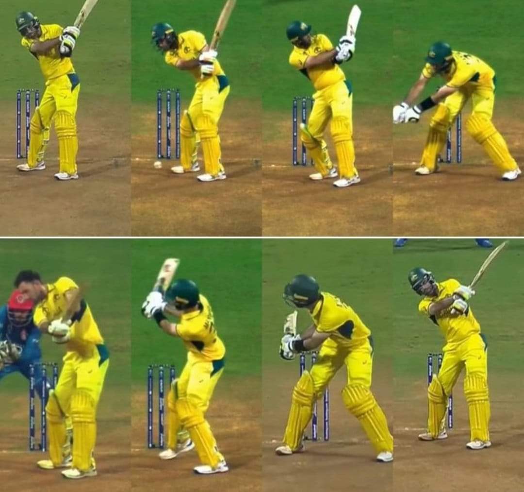 Footwork is overrated. #Maxwell #ICCWorldCup #CWC2023INDIA