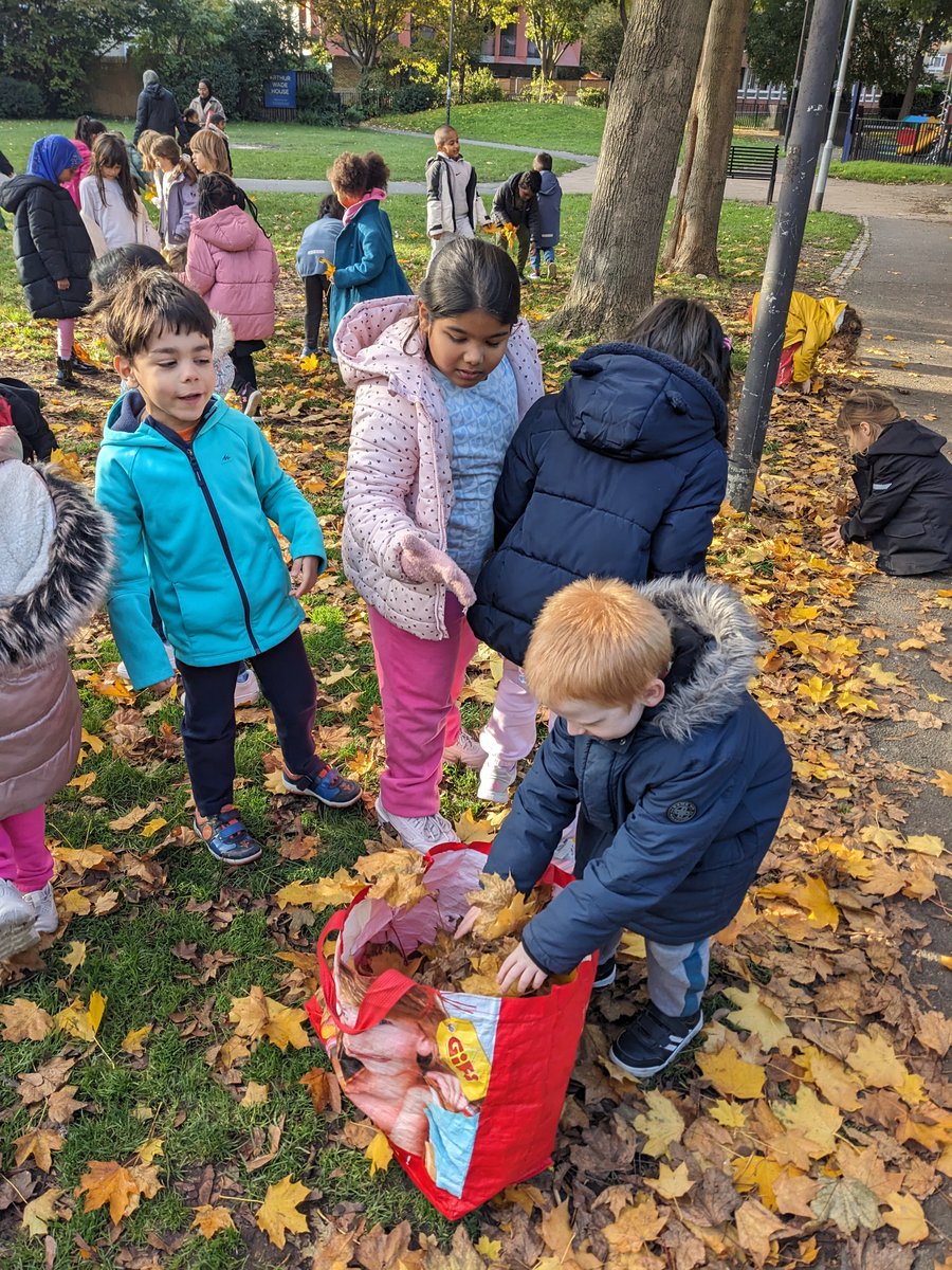 Wonderful afternoon in Ravenscroft collecting leaves and twigs for Ned's den 🦔