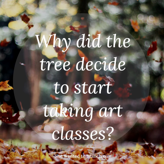 It's #terriblejoketuesday! 🍂