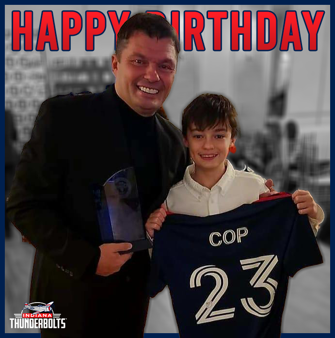 Happy Birthday to our <a href="/INThunderbolts/">Indiana Thunderbolts</a> GM and Head Coach, and recent Illinois Soccer Hall of Fame inductee, <a href="/CoachAnteC/">Coach A</a>! 🎂

See Ante at our press event this Friday at 10 a.m. and our open tryout for players on Saturday at 9 p.m., both at Dyer Indoor Soccer Arena.