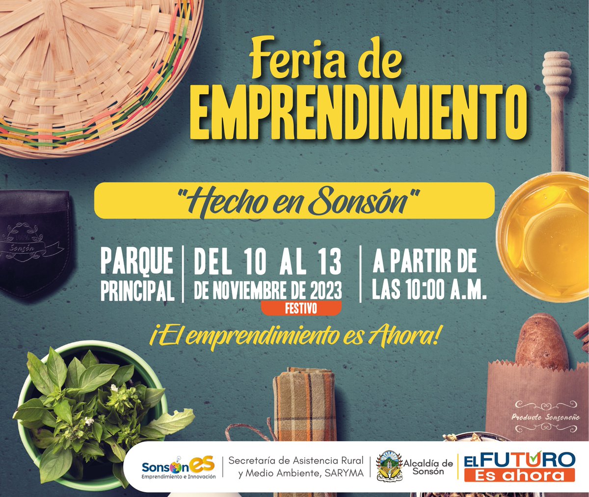 🤝#SonsónAvanza➡️ 🧡💙 | Una
oportunidad para propios y visitantes de comprar sano,
económico y local💰🛎🎈💲
¡El emprendimiento es Ahora!