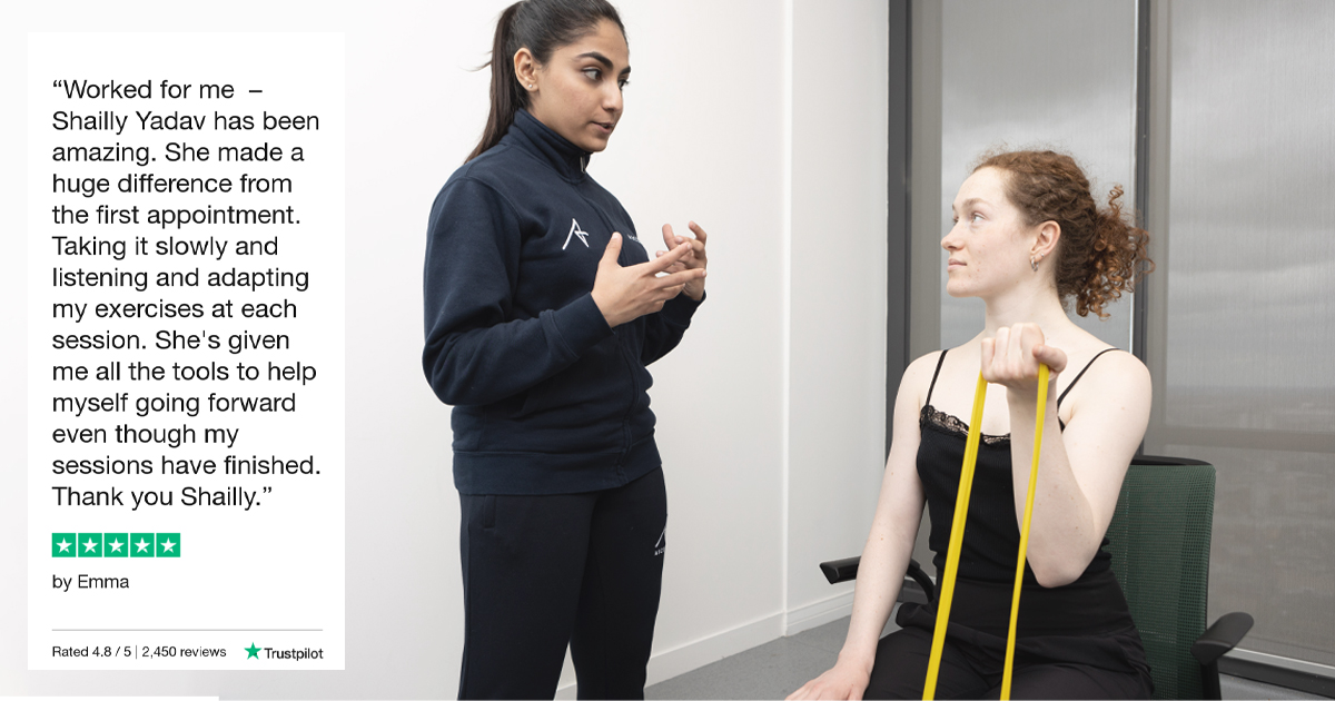 Trustpilot Tuesday 🤩

Our physios will empower you to take control of your own health 💪

Patient Emma received treatment from Ascenti physio Shailly, who gradually progressed her exercise program and provided an ongoing rehab plan to help her manage her condition long-term. 🧡
