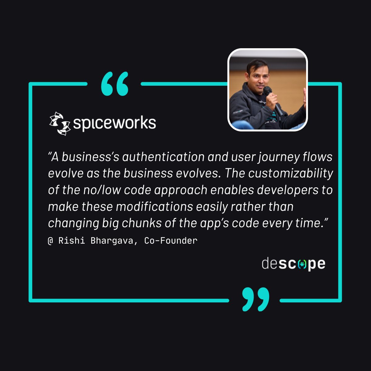descopeinc's tweet image. 👀 Open your eyes to the potential of #nocodelowcode CIAM
For @Spiceworks, @rishi_bhargava covers:
💠 Why identity is core to the #customerexperience
💠 Why the identity space is ideal for a no / low code approach
💠 Four popular use cases
Read: spiceworks.com/it-security/id…