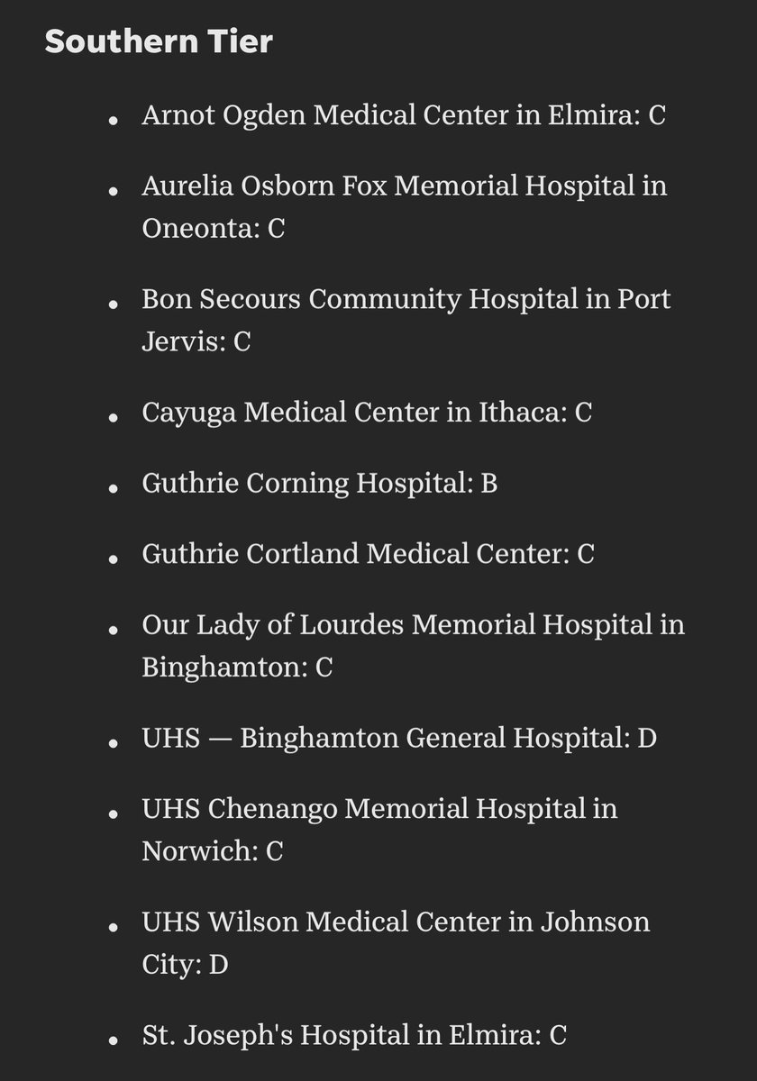 santinodeangelo's tweet photo. Amidst so much good news about the revitalization of the Southern Tier (officially designated a US tech hub + granted millions of $$ from the Biden Admin), the deplorable state of our area hospitals remains a blight on our community that requires immediate, high level attention. https://t.co/ZZ2cPtPbnH