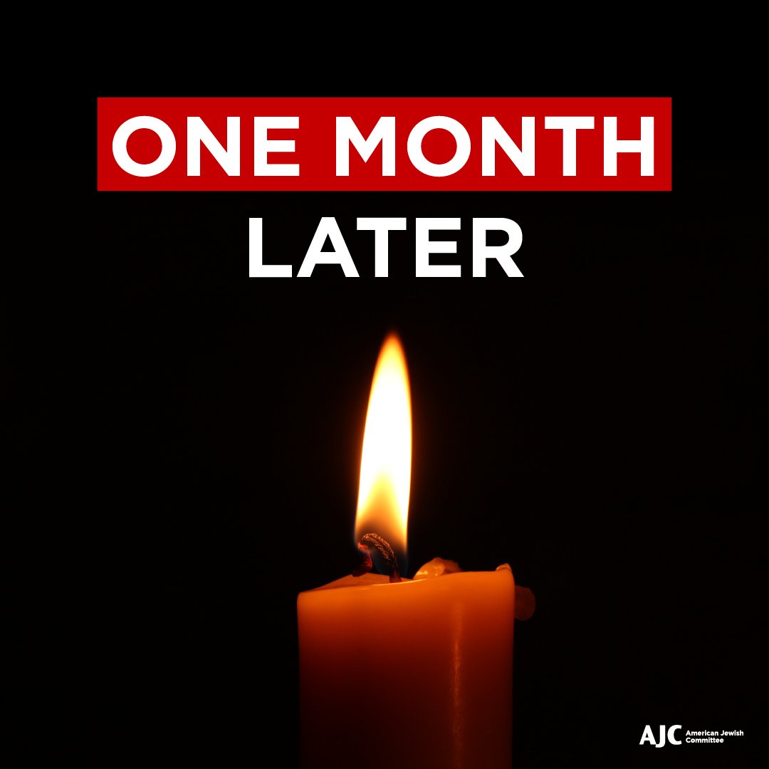 A month has passed since 1,400+ innocent people were murdered by Hamas during the October 7 attack on Israel.

241 people are still captive in Gaza.

A month of heartbreak. Of tears. Of anger.

The pain that Hamas has caused to Israelis and Palestinians alike is incalculable.