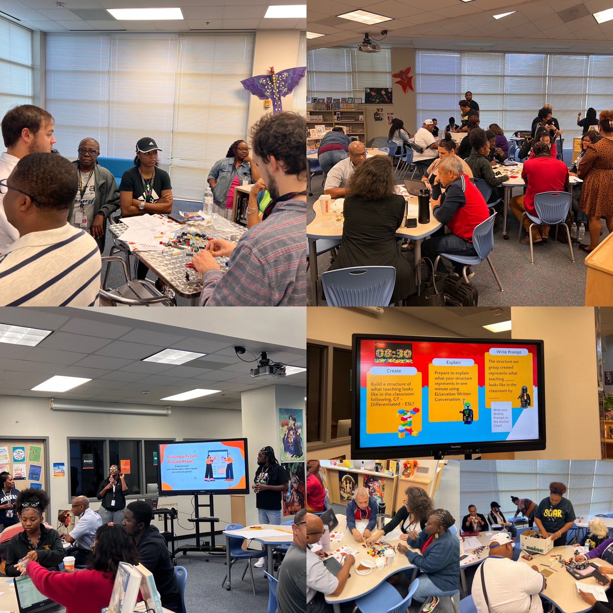 DrEMJaime89's tweet photo. @Ike9_AISD rockstars created what DI, ESL, or GT looks like in the classroom using legos in their 🦅 Eagles 🦅 Nest 🪺 ! So many AHA moments 🖤💛 and what conversations about our Eagles 🦅. #SwoopSwoop #LearningWithLegos #MyAldine #MiAldine #TeamWork https://t.co/sTe58I7yz2