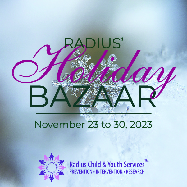 RadiusChild_Yth's tweet photo. The Radius #HolidayBazaar is looking for donations! Help give our young clients a hand-up by donating to this amazing #OnlineAuction. For more information, please get in touch with Margaret at: mmcconnell@radiuscys.ca.
#CommunitySupport #HolidayGivingProgram #HolidayGiving https://t.co/Qr9p5W0yhs