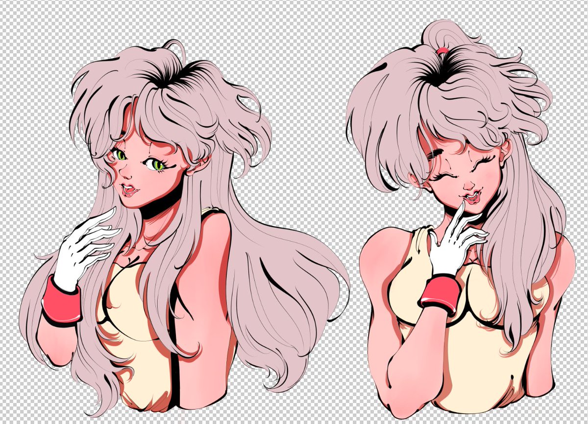 오랜만에 근황... 요즘 여자 캐릭터 연습중..