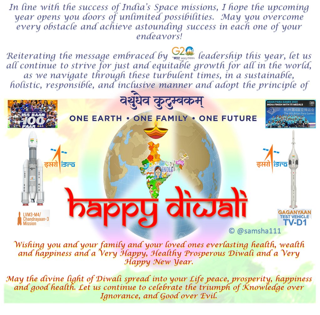 .<a href="/PMOIndia/">PMO India</a> <a href="/narendramodi/">Narendra Modi</a> Wishing everyone a very Happy and Prosperous #Diwali2023