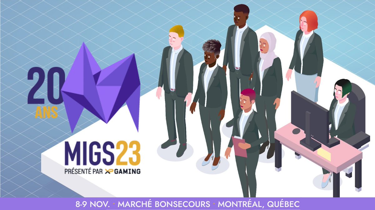 Nous serons au <a href="/MIGSbiz/">MIGS</a> 2023 le 8 et 9 novembre afin de présenter nos divers projets, y compris notre nouveau jeu “Bâtir votre Entreprise” qui sera lancé demain! Êtes-vous prêt(e) à bâtir votre entreprise tout en améliorant votre emploi du français au travail? À bientôt! 📷