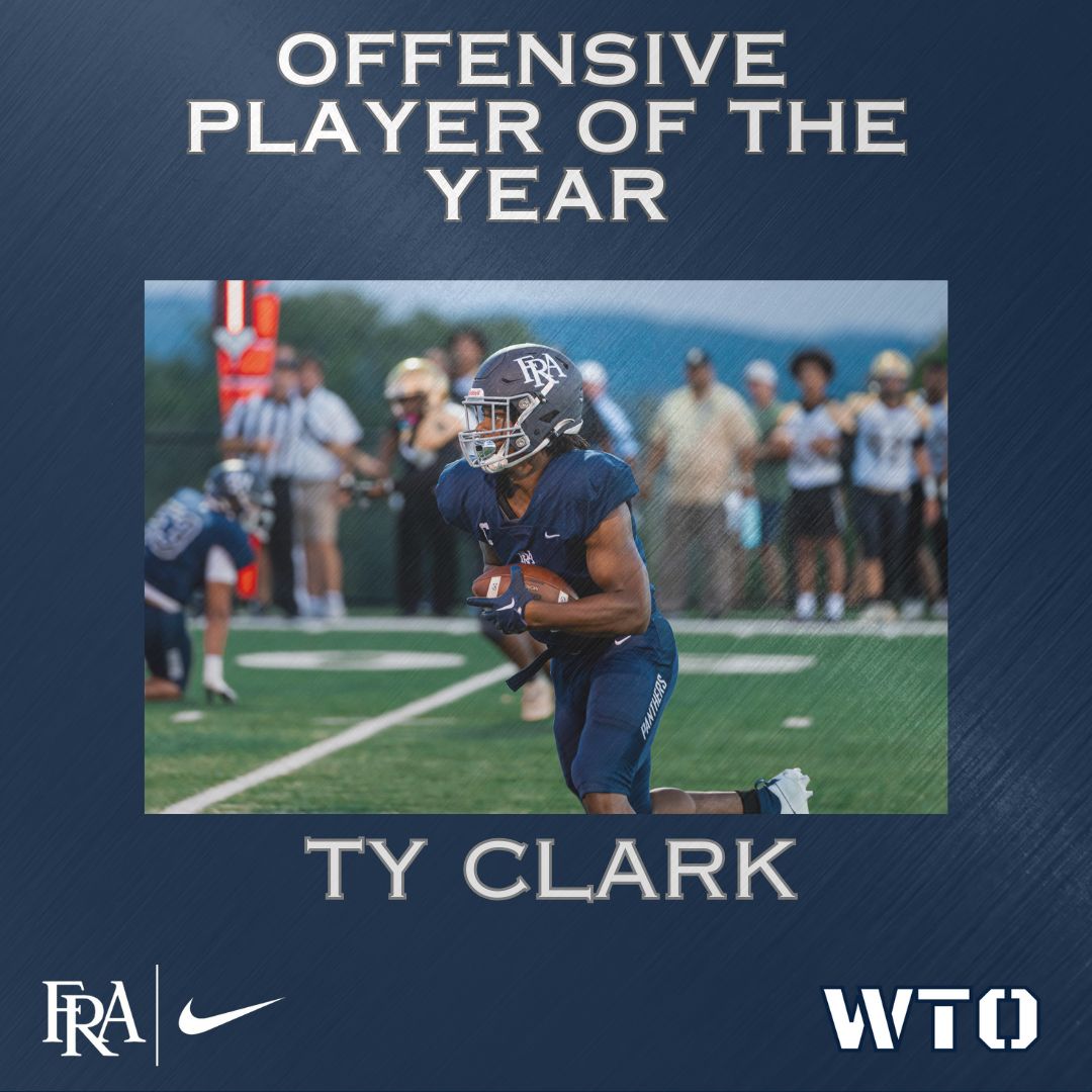 Congrats <a href="/TyClarkIII/">Ty Clark III</a>!  Offensive Player of the Year 2 years running.  #WTO <a href="/FRAathletics/">FRA Athletics</a> @FRApanthers