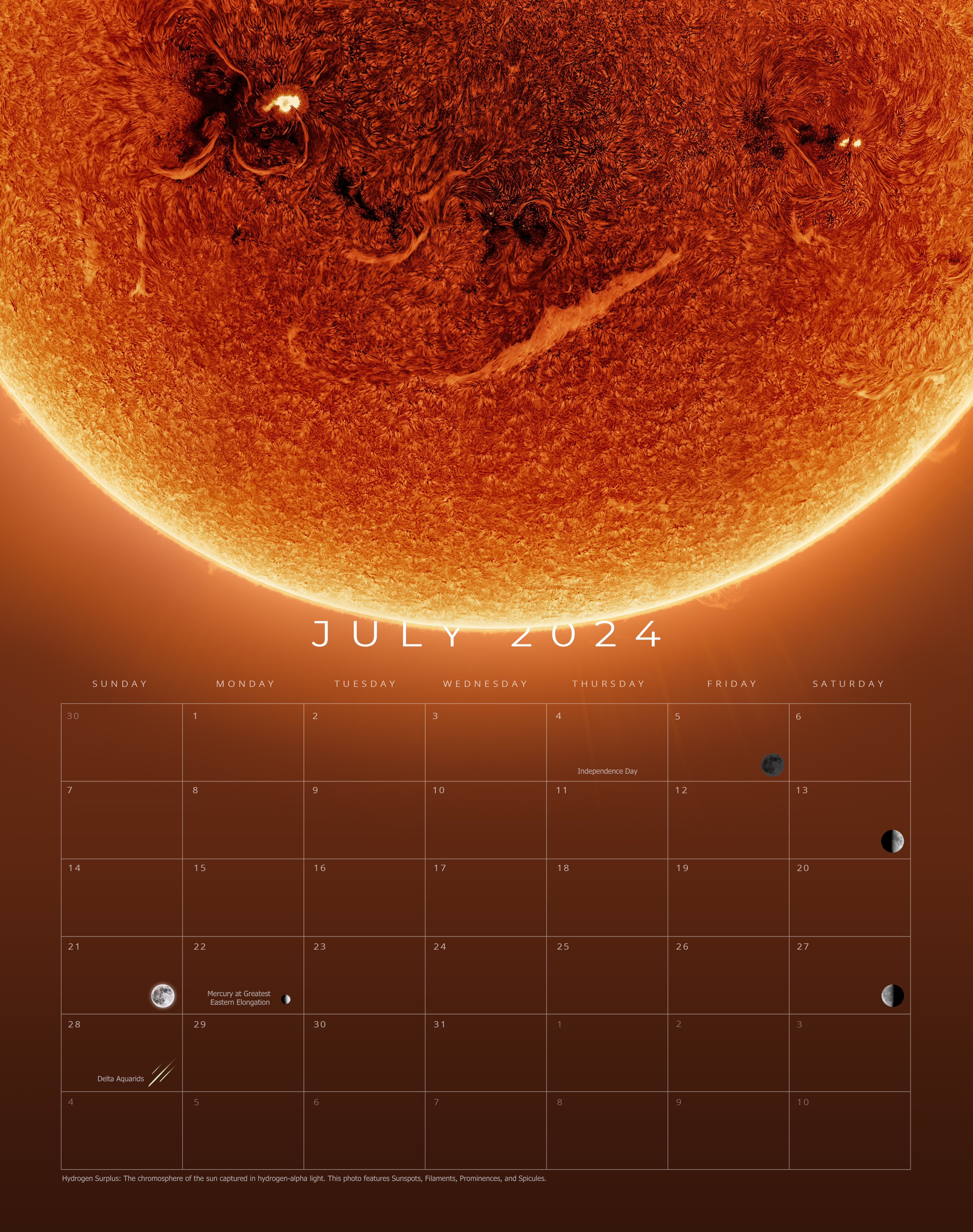 Calendar July 2025 Wallpaper