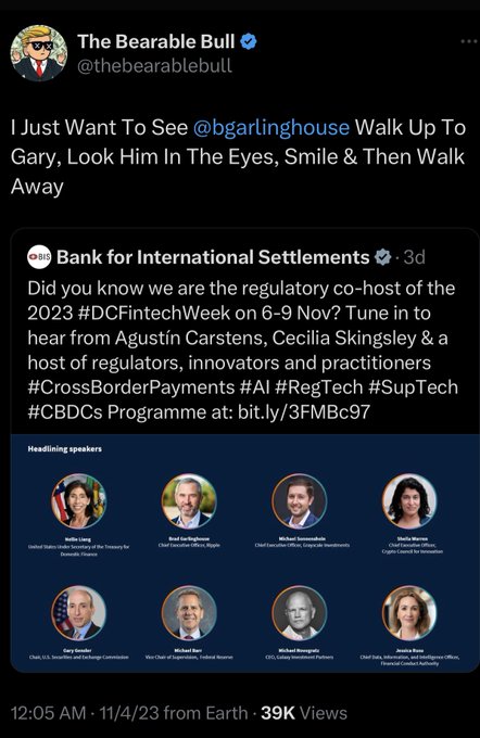 Ripple&rsquo;s Swell Conference Is Starting Tomorrow 🔥  Brad Garlinghouse Will Be At DC Fintech Week Hosted