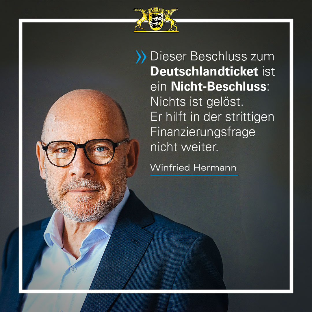 Was ist der Beschluss der #MPK wert? Seit der Einführung des #Deutschlandtickets kämpfen die Länderminister:innen parteiübergreifend für eine dauerhafte Finanzierung des Tickets mit dem @BMDV - leider erfolglos.