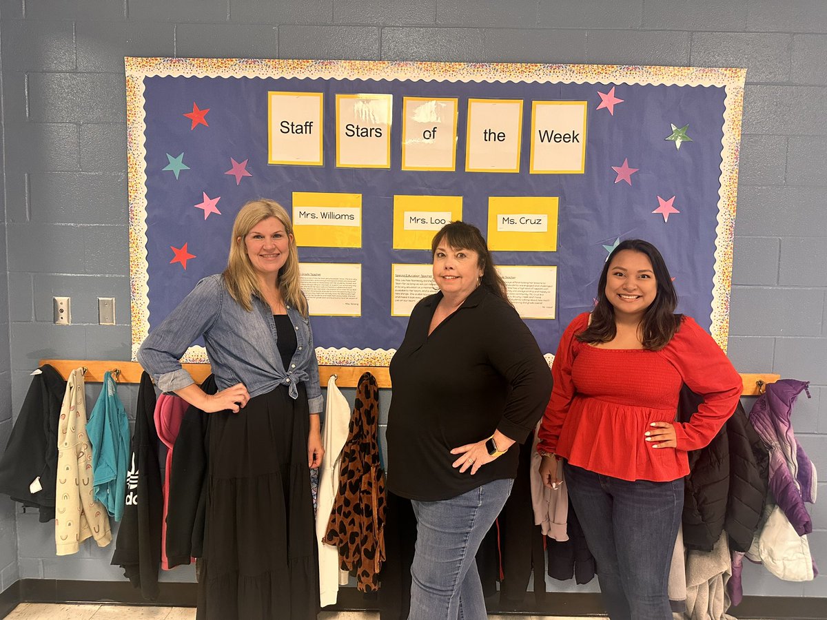 Thanking our lucky ⭐️⭐️⭐️ that these 3 chose <a href="/BCE_BlueJays/">BrushyCreekElementary</a>! <a href="/jennystrong92/">Jenny Strong</a> <a href="/myam2/">Dr. Mya Mercer</a>