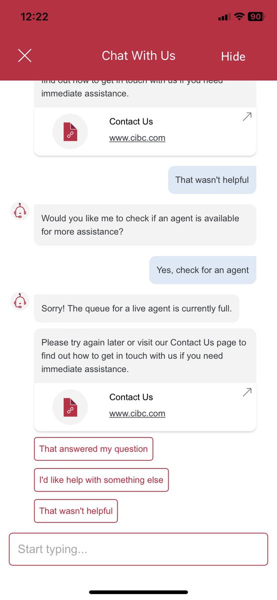 cryptoasima's tweet photo. @cibc @CIBCInnovation classic CIBC garbage, non-existing customer service #uselessbank #greedyshareholders #toobigtoofail #cibc #canadianbanking https://t.co/DKaCjDTYi1