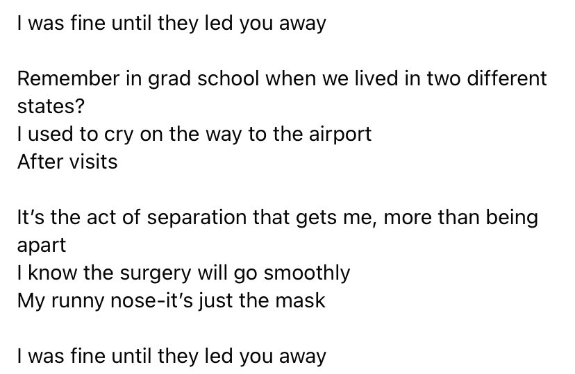 ScienceGeekMel's tweet image. I was fine until they led you away