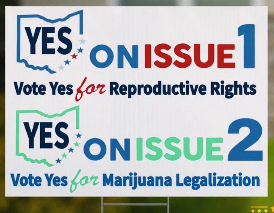 @ohiolife Vote YES on Issues 1 and 2 Ohio!

#YesOnOhio1 #VoteYesOnIssue1 #YesOnOhio2 #VoteYesOnIssue2