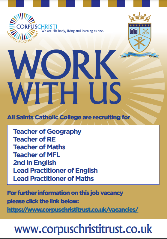 @allsaintsccduk are recruting #teachers