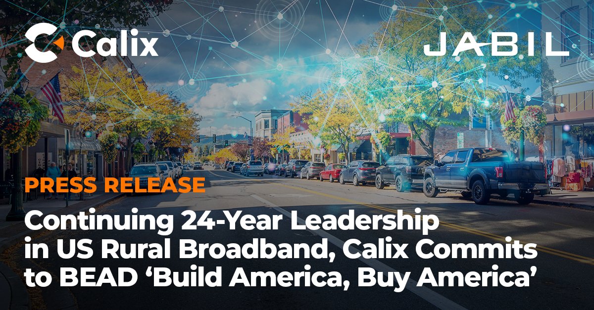 At @CalixHQ, we're bringing fast reliable internet to where it's needed most. I'm excited that Calix is now part of the BEAD program, expanding broadband access that will create jobs and economic growth in rural America.

🔗pulse.ly/bzxbqasdsz

#BroadbandAccess #Connectivity