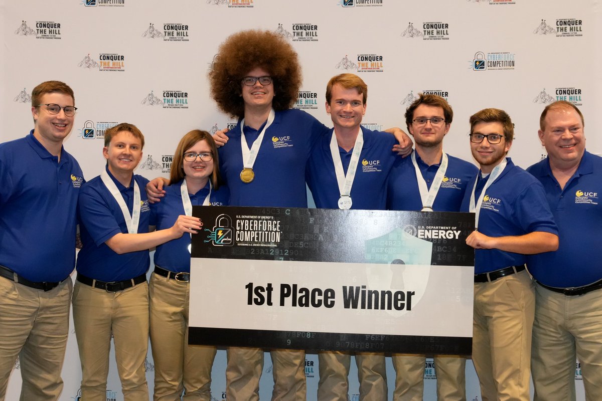 DOE_CESER's tweet image. 👑And the winner is... A Team with a Dream from @UCF! They beat 94 teams to take home first place at the 2023 @DOECyberForce Competition. Congrats! Read our latest announcement to learn more about the event @argonne: energy.gov/ceser/articles…