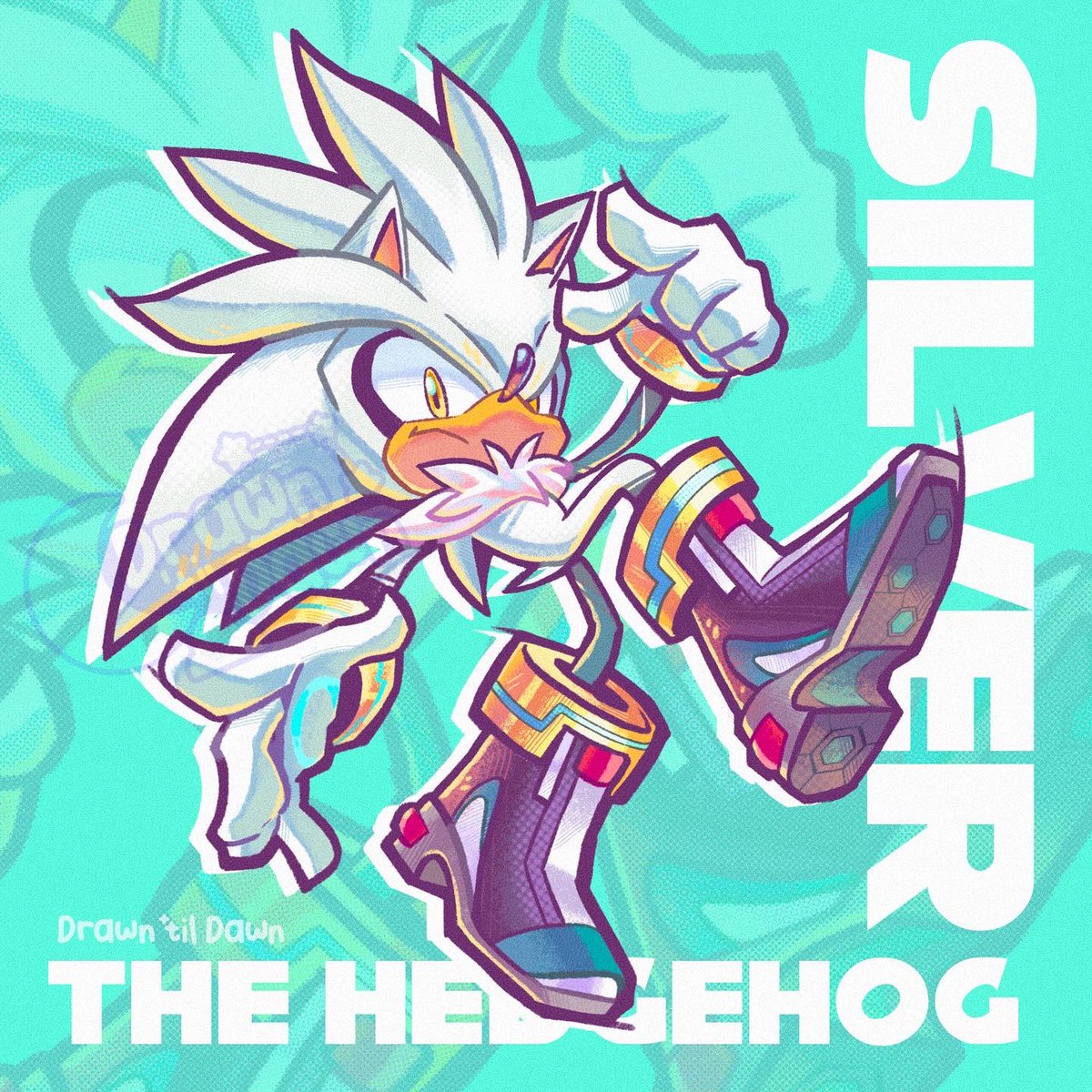 DrawnTilDawn's tweet photo. Silver The Hedgehog ✨ https://t.co/twpJKInAbP