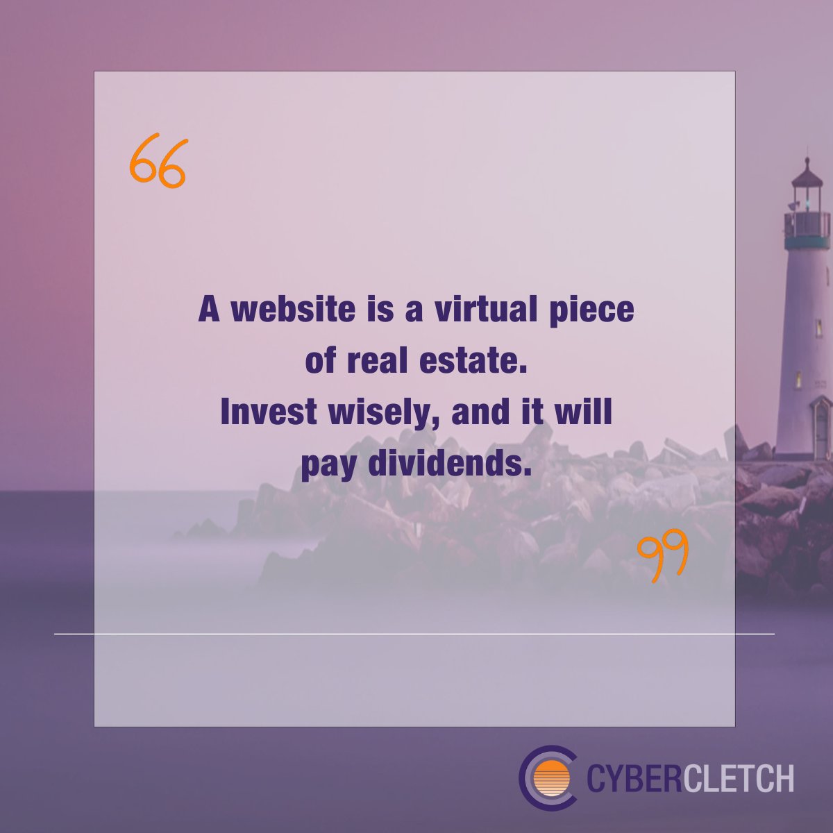 cletch's tweet photo. Have you invested wisely? A website that works not only supports your business, it brings you business, and will increase the value of your business should you sell in the future.
.
.
.
.
.
#businesstips #websitequotes #webservices #digitalmarketing #CyberCletch https://t.co/BDXfpK4Xk3