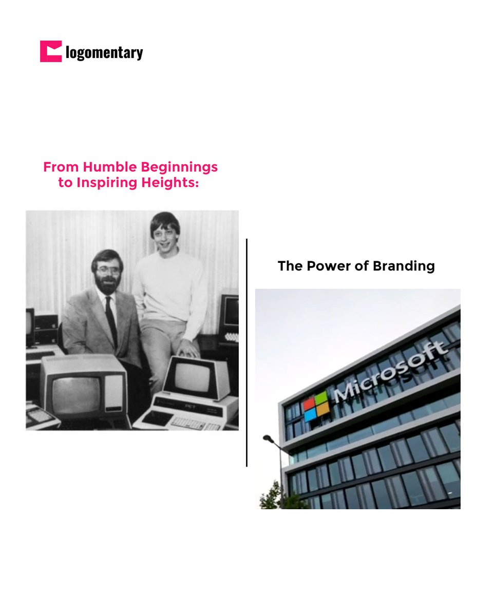 logomentary's tweet image. Microsoft&apos;s #brand has been at the heart of its transformation.
#Branding isn&apos;t just about #logos and colors, it&apos;s about shaping the future with groundbreaking #technology.
If #Microsoft could start here and #revolutionize the world, imagine what you can do with your #dreams!