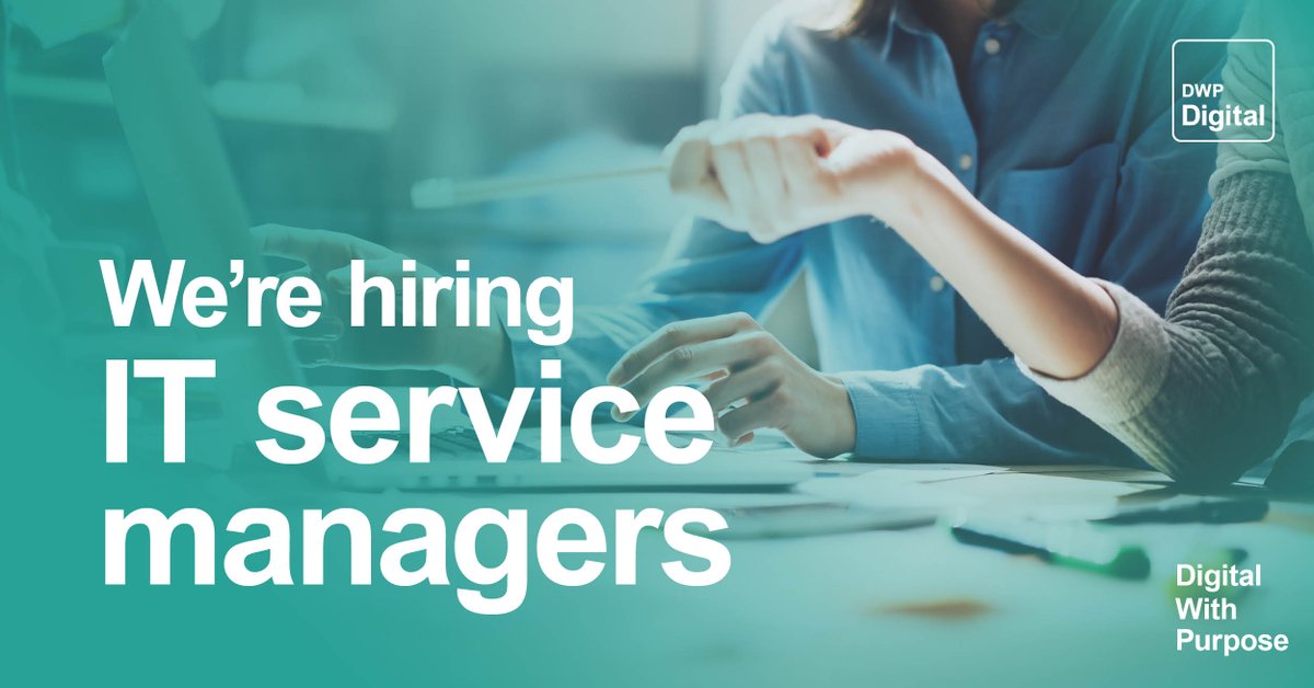 👩‍💻 Senior IT Service Manager
➡ Salary: up to £63,517
🏢 Location: Blackpool, Birmingham, Manchester and Newcastle

Apply now on our website:
civilservicejobs.service.gov.uk/csr/jobs.cgi?j…

#DigitalJobs #TechJobs