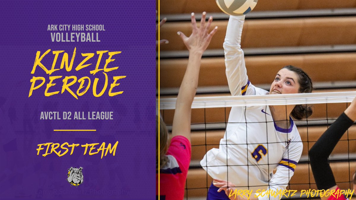Our OH 6 Ro player, <a href="/kinz_perdue2025/">Kinzie Perdue</a> earned a well-deserved 1st-team league honor her junior season. Kinzie tallied up 241 kills for a .201 Hit %, .361 Kill %, 224 digs, 59 aces, pass rate of 1.99, and a serve rate of 2.25. Way to go Kinzie! <a href="/achsbulldogs/">Ark City Athletics</a>
