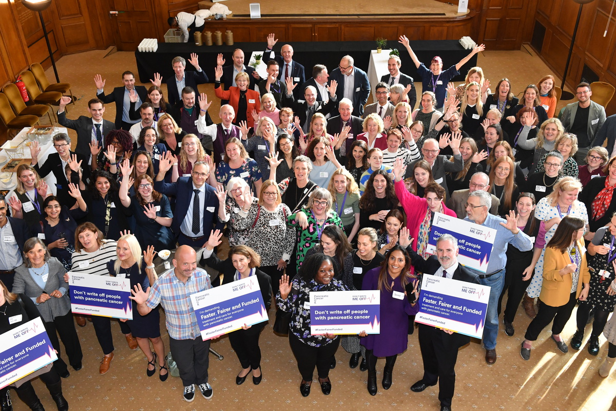 PancreaticCanUK's tweet photo. On 19th October, we launched our vision for a #FasterFairerFunded pathway with an event in London.

Georgia Papacleovoulou, our Policy and Health Intelligence Lead, wrote a blog sharing her perspective on the day: https://t.co/mJelG02A6S https://t.co/NaPBbDck1r