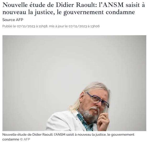 dupontaignan's tweet photo. Le Pr Raoult a publié sa nouvelle étude montrant les effets bénéfiques de l’hydroxychloroquine pour traiter le covid 19.
Résultat, l’ANSM saisit la justice et la Macronie condamne fermement l’étude en question.
La censure continue, le Gouvernement n’aime pas la science qui ne va pas dans son sens.
Soutien total au Pr Raoult !