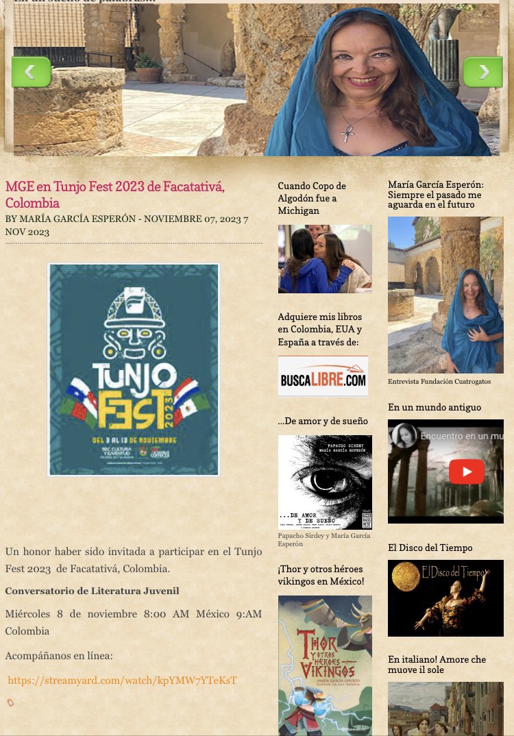 Acompáñanos en el Conversatorio en línea de Literatura Juvenil en TUNJO FEST de Facatativá, Colombia