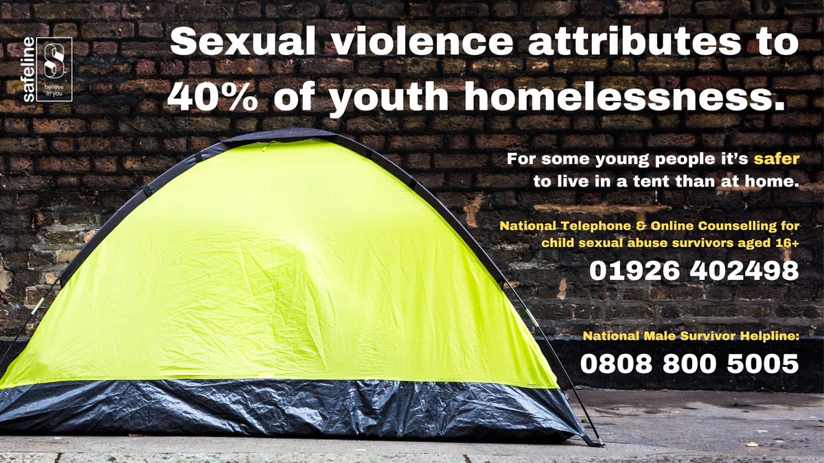 Sexual violence attributes to 40% of youth homelessness. For some young people it's SAFER to live in a tent than at home. Help us to give survivors a safe space💜 #KingsSpeech #YouthHomelessness #EmpowerSurvivors #EndSexualViolence